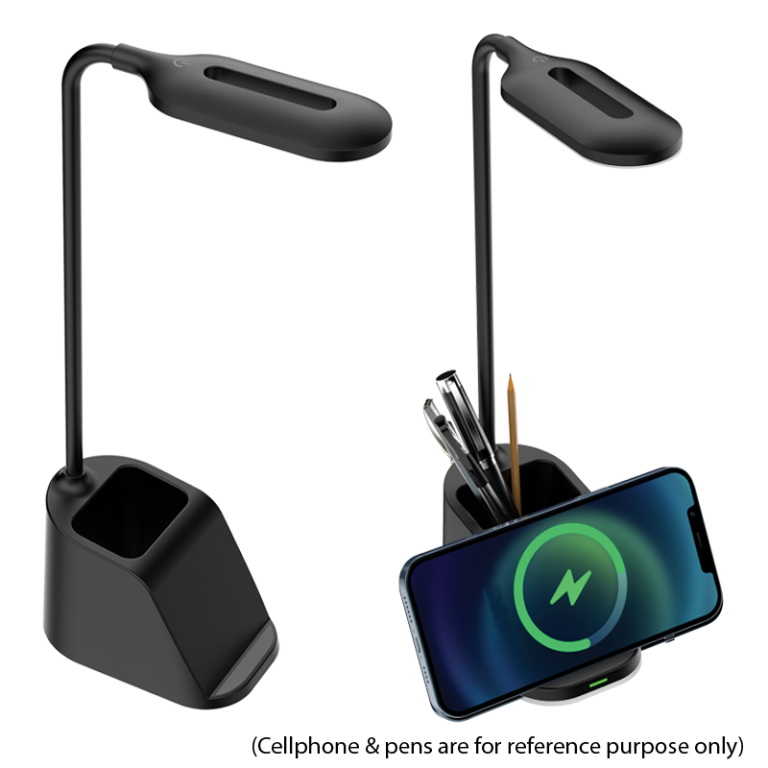 TL824 Bright Star BLACK LED TABLE LAMP WIRELESS CHARGING TYPE C 2W LED CCT