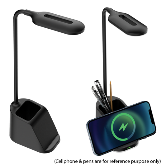 TL824 Bright Star BLACK LED TABLE LAMP WIRELESS CHARGING TYPE C 2W LED CCT