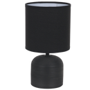 TL833 Bright Star BLACK BLACK CERAMIC BASE WITH FABRIC SHADE 1X40W SES
