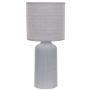 TL838 Bright Star GREY GREY CERAMIC WITH CREAM SHADE 1X60W ES