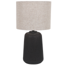 TL839 Bright Star BLACK BLACK CERAMIC HESSIAN FABRIC SHADE 1X60W ES
