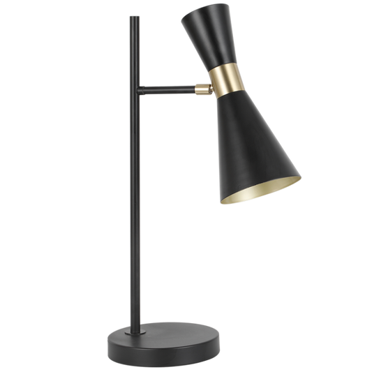TL842 Bright Star BLACK BLACK METAL TABLE LAMP MOVEABLE HEAD 1X40W ES