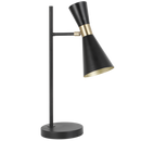 TL842 Bright Star BLACK BLACK METAL TABLE LAMP MOVEABLE HEAD 1X40W ES