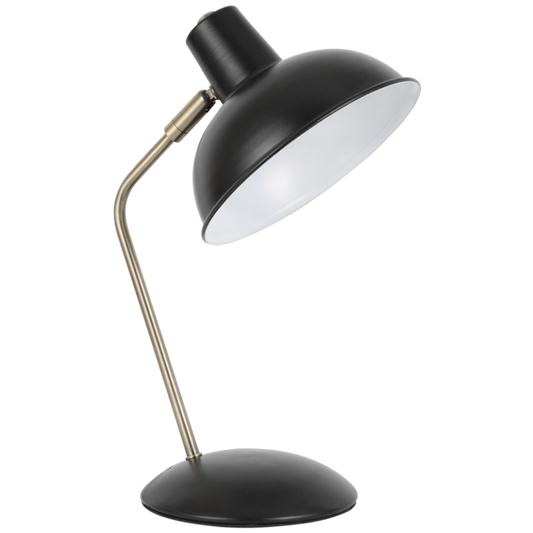 TL843 Bright Star BLACK METAL TABLE LAMP MOVEABLE HEAD 1X40W SES