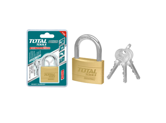 Total Heavy Duty Brass Padlock 40Mm Professional TLK32402