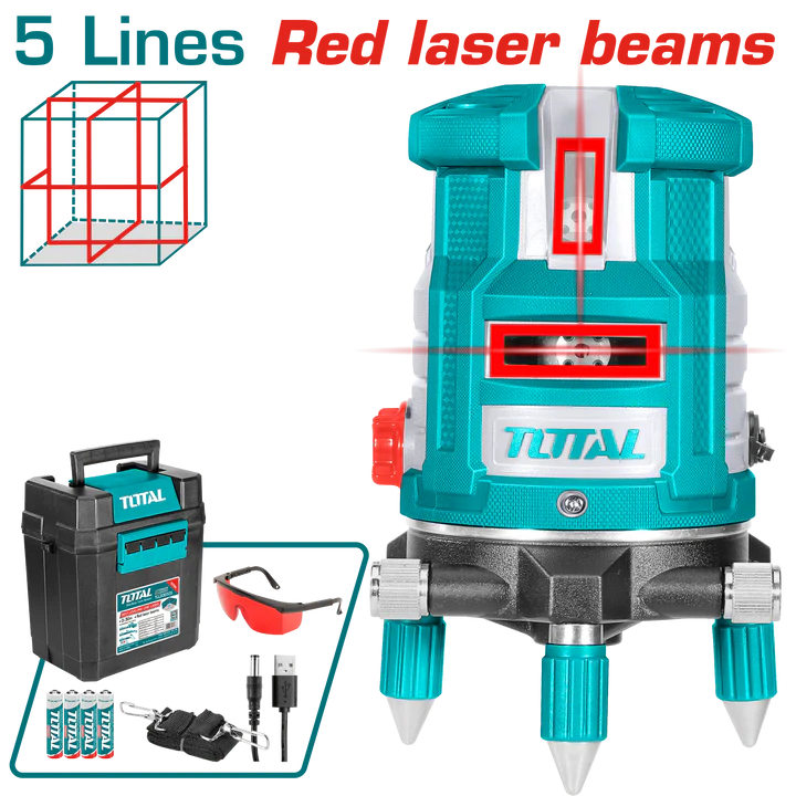 Total Self-leveling Line Laser(red Laser Beams) Excl. TLLT01152 Tripod(sold Separately) Tll306505