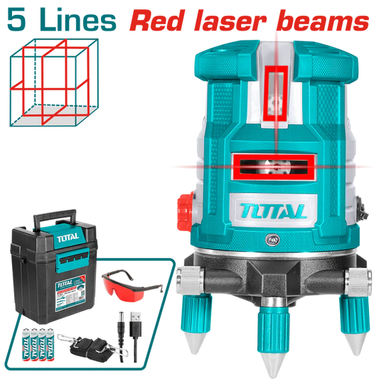 Total Self-leveling Line Laser(red Laser Beams) Excl. TLLT01152 Tripod(sold Separately) Tll306505