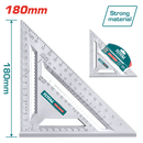 Total Angle Square 180Mm Plastic Professional TMT61212