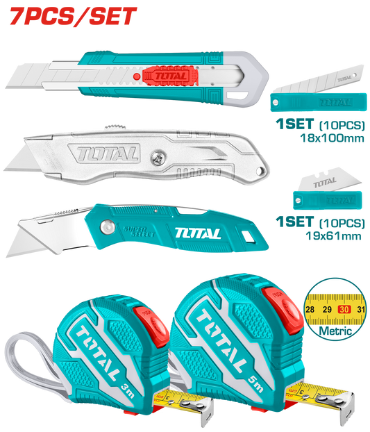 Total 7pc Knife Set With Tape Measures Promo Item Price Subject To Change Without Notice Tos23037/23039