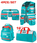 Total 4 Pcs Tool Bag Set Promo Price Subject To Change Without Notice Professional TOS230912