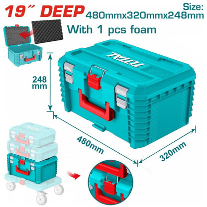 Total 4-Piece Tool Box Combo (Including  Rolling Board)