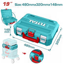 Total 4-Piece Foldable Tool Box + Trolley Combo