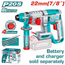 Total 20v P20s Cordless Rotary Hammer Solo 1100rpm Trhli21228