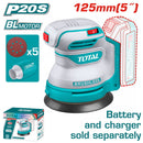 Total 20v P20s Cordless Random Orbit Sander 13000rpm Trosli2002