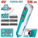 Total 4v 5n.m Cordless Screwdriver Tsdli04062