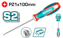 Total Pozidriv Screwdriver Pz1x100mm Tsdpz1100