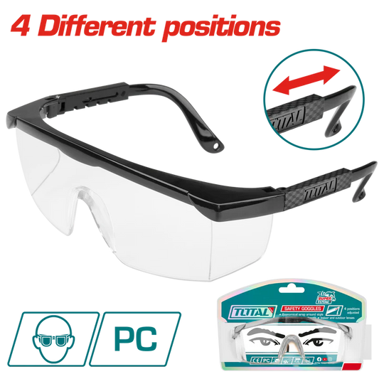 Total Safety Goggles Adjustable Professional TSP301
