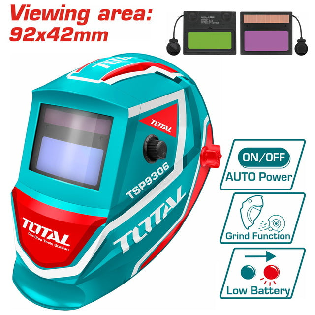 Total Auto-Darkening Welding Helmet Din4 Professional TSP9306