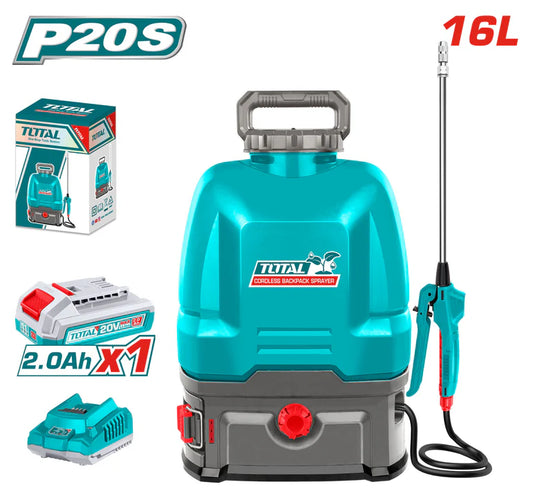 Total 20v P20s Cordless Sprayer Kit Garden Tool 16 Litre TSPLI20162