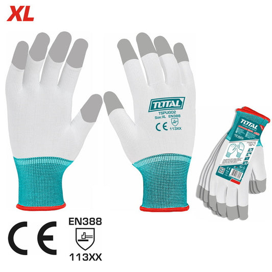 Total Pu Coated Gloves Xl Size Professional TSPUG02
