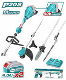 Total Cordless Multi Garden Tools Kit Garden Tool Tstli2040386