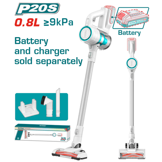 Total 20v P20s Cordless Vacuum Cleaner Solo Tvli20061