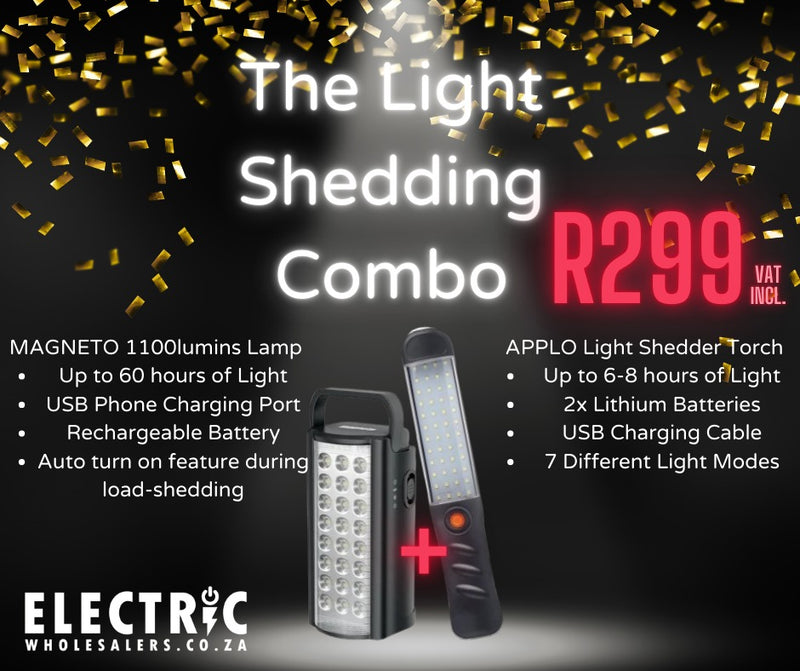 The Light Shedding Combo Rechargeable Dual Torch Set