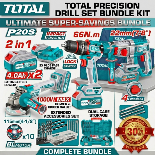 Total Precision Drill Set Bundle Kit