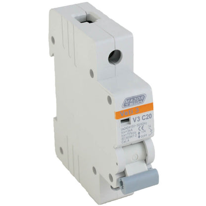 20A Single Pole Miniature Circuit Breaker (MCB) | C-Curve | 3kA | VETi