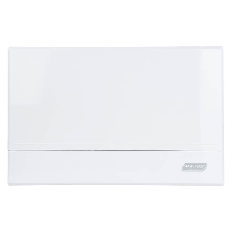 11-14 Way Surface Mount Distribution Board - Durable Metal Tray with Adjustable DIN Rail