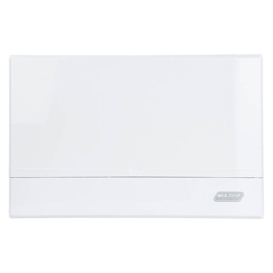 11-14 Way Surface Mount Distribution Board - Durable Metal Tray with Adjustable DIN Rail