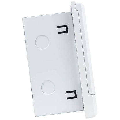 2-4 Way Flush Mount Distribution Board - Compact Metal Tray with Adjustable DIN Rail