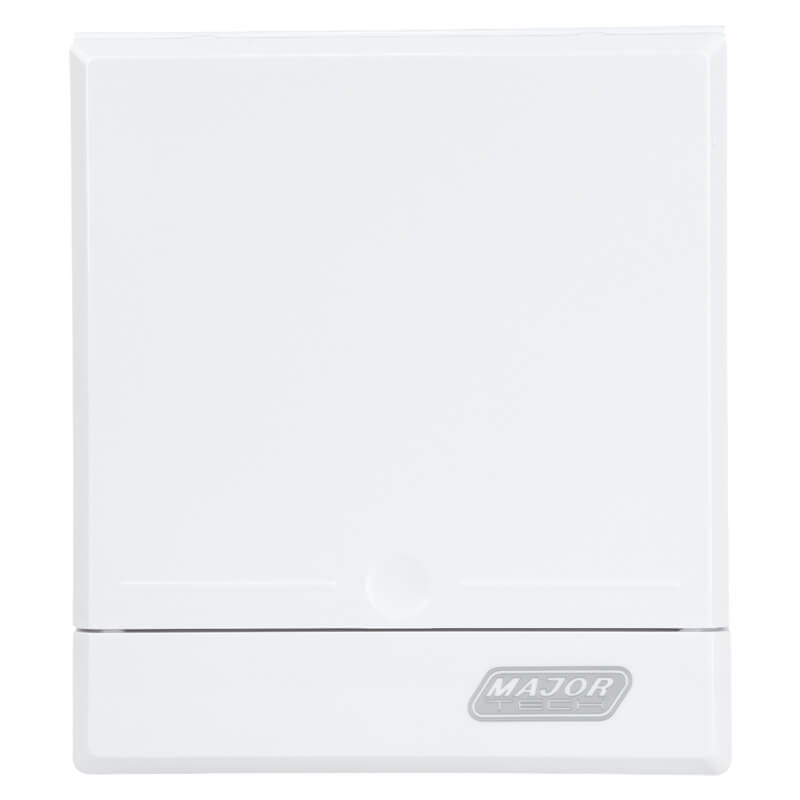 2-4 Way Surface Mount Distribution Board - Compact Metal Tray with Adjustable DIN Rail