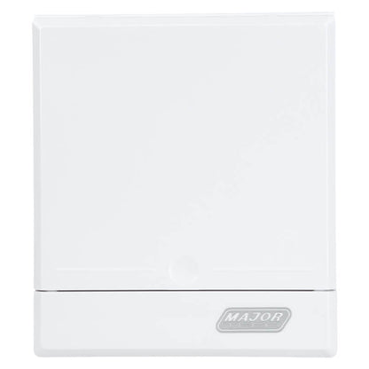 2-4 Way Surface Mount Distribution Board - Compact Metal Tray with Adjustable DIN Rail