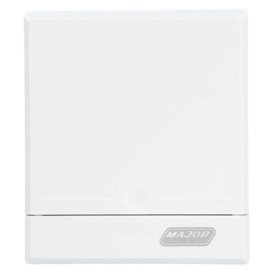 2-4 Way Surface Mount Distribution Board - Compact Metal Tray with Adjustable DIN Rail