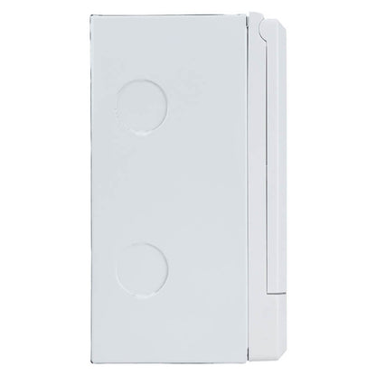 2-4 Way Surface Mount Distribution Board - Compact Metal Tray with Adjustable DIN Rail