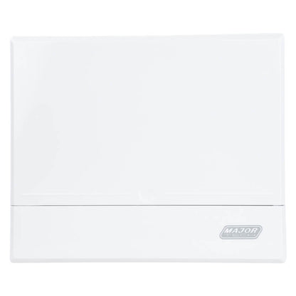 8-10 Way Surface Mount Distribution Board - Durable Metal Tray with Adjustable DIN Rail