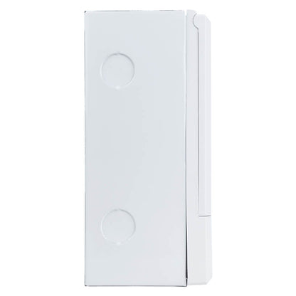 8-10 Way Surface Mount Distribution Board - Durable Metal Tray with Adjustable DIN Rail