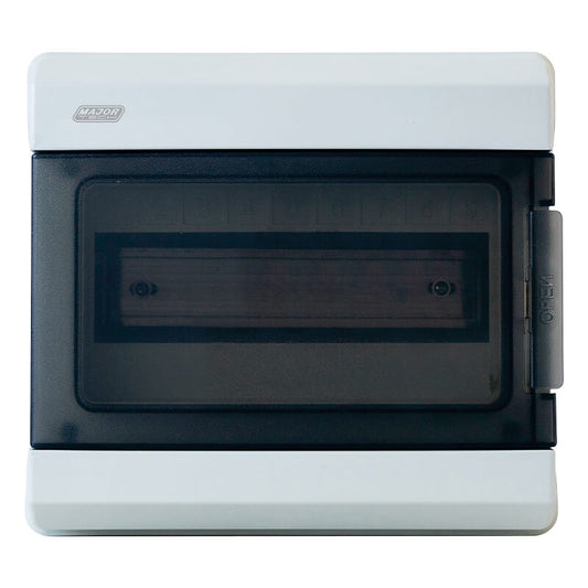 VETi 8-Way Surface Mount DB Board | IP66 Weatherproof | Smoked Cover