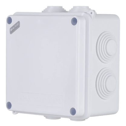 IP65 Square Junction Box with Rubber Glands | 100mm x 100mm x 70mm | IK08 Rated