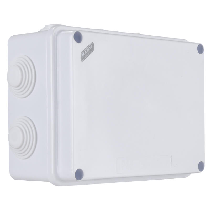 IP65 Rectangular Junction Box with Rubber Glands | 150mm x 110mm x 70mm | IK08 Rated