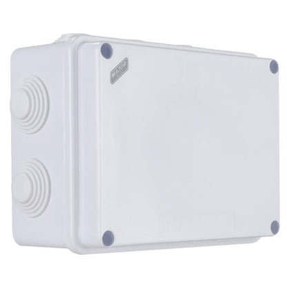 IP65 Rectangular Junction Box with Rubber Glands | 150mm x 110mm x 70mm | IK08 Rated