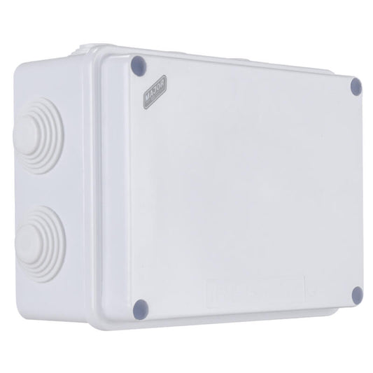 IP65 Rectangular Junction Box with Rubber Glands | 150mm x 110mm x 70mm | IK08 Rated