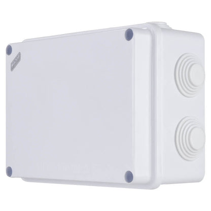 IP65 Rectangular Junction Box with Rubber Glands | 150mm x 110mm x 70mm | IK08 Rated