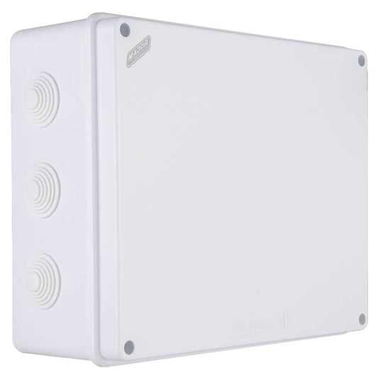 IP65 Rectangular Junction Box with Rubber Glands | 300mm x 250mm x 120mm | IK08 Rated
