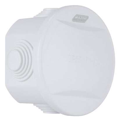 VETi IP55 Round Junction Box with Rubber Glands | Ø80mm x 50mm | IK08 Rated