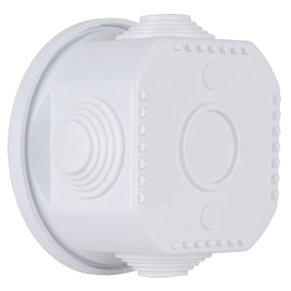 VETi IP55 Round Junction Box with Rubber Glands | Ø80mm x 50mm | IK08 Rated
