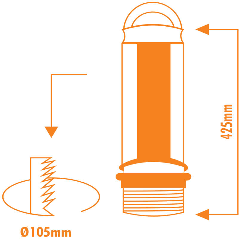 VETi Pull-Up Power Tower | 4-Way Socket & 2-Way USB | Aluminum Housing