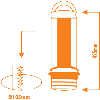 VETi Pull-Up Power Tower | 4-Way Socket & 2-Way USB | Aluminum Housing