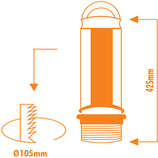 VETi Pull-Up Power Tower | 4-Way Socket & 2-Way USB | Aluminum Housing